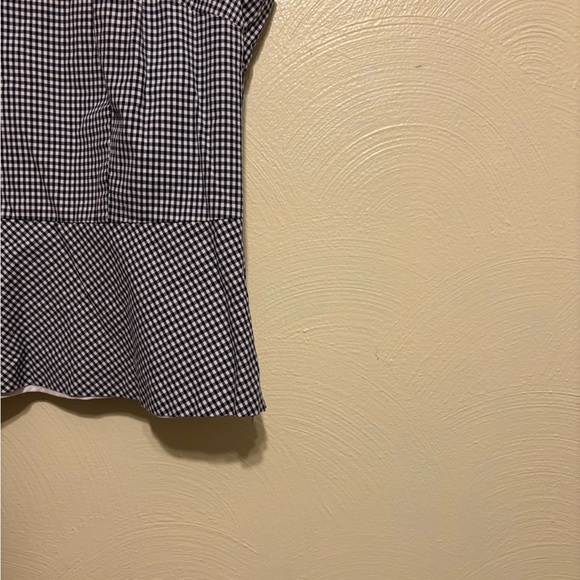 Talbots Black and White Blouse Elegant Top - Picture 6 of 7